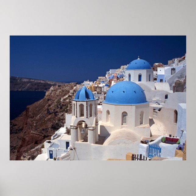 Santorini Greece Poster (Frente)