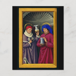 Santos Cosmas e Damian por Jean Bourdichon