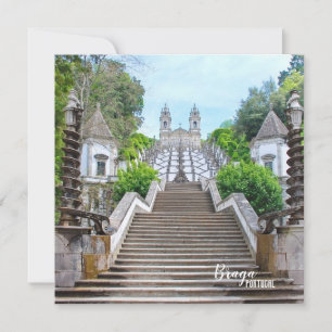 Santuário Católico de Bom Jesus de Braga com oraçã