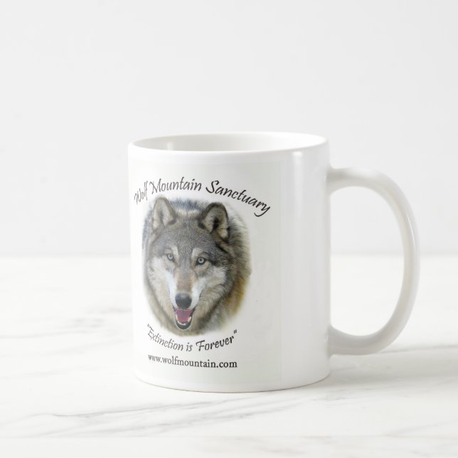 Santuário da montanha do lobo - caneca de café de (Direita)