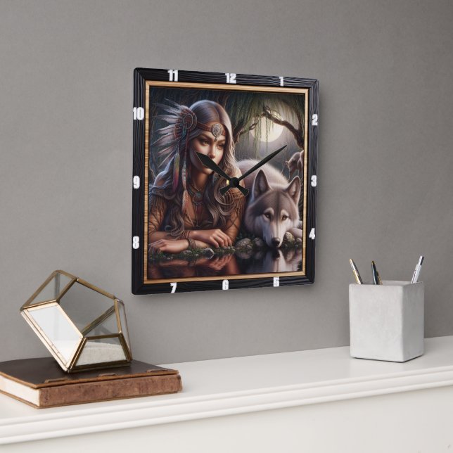 Santuário Indígena Nativo: O Relógio do Lobo (Escritório)