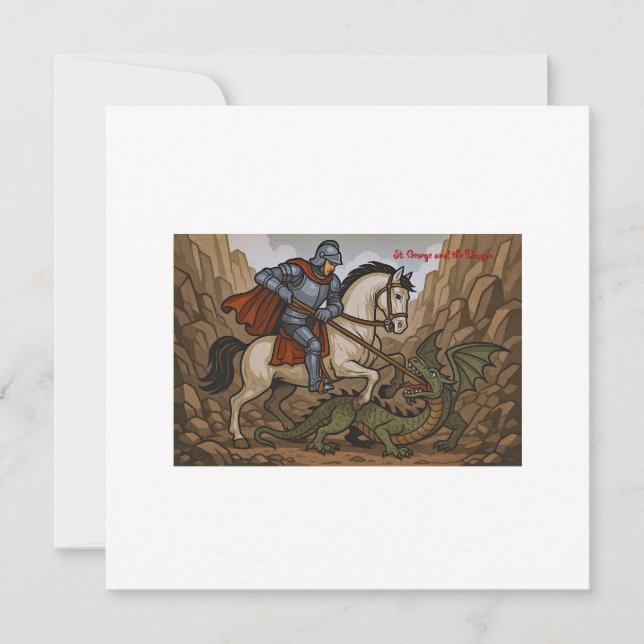 São Jorge mata o Dragão - batalha Lumeçon (Frente)