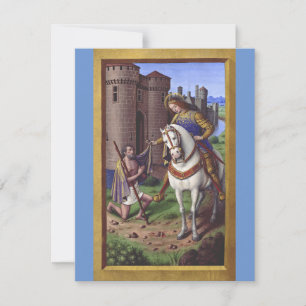 São Martinho de Tours cortando seu manto em dois