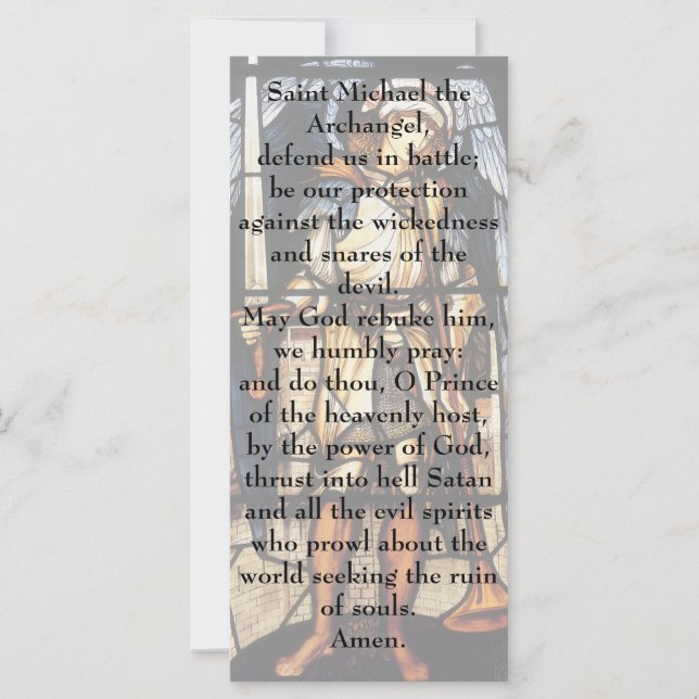 São Miguel por Sir Edward Coley Burne-Jones (Frente)