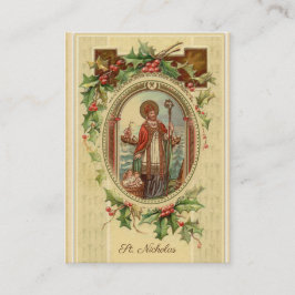 São Nicolau de cartões santamente da oração de