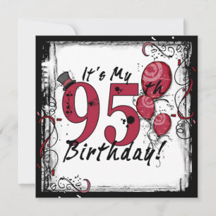 São os meus 95º convites de festa de aniversário