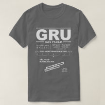 São Paulo Guarulhos Int'l Aeroporto GRU T-Shirt