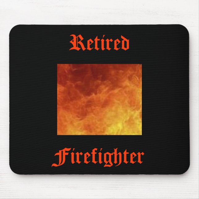 Sapador-bombeiro aposentado Mousepad (Frente)