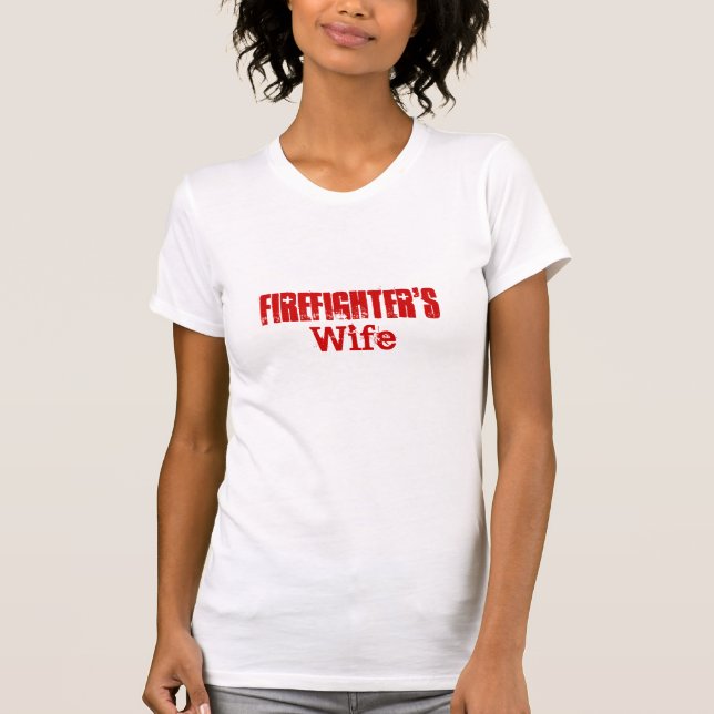 Sapador-bombeiro, t-shirt da esposa (Frente)