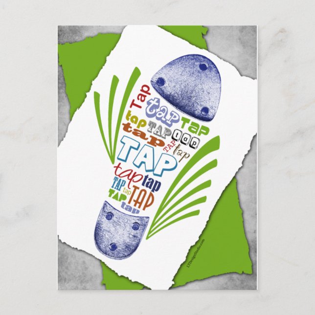 Sapatilha de Sapateado - Cartão Postal (Frente)