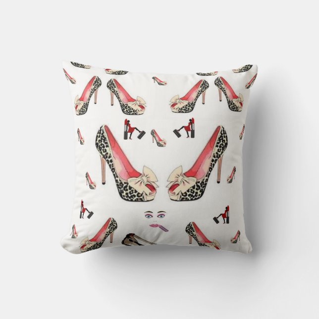 Sapatos Bonitos e Sexys Almofada Decorativa (Frente)