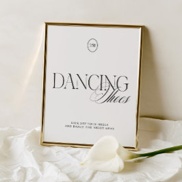 Sapatos de Dança Pretos e Brancos Elegantes Sinal
