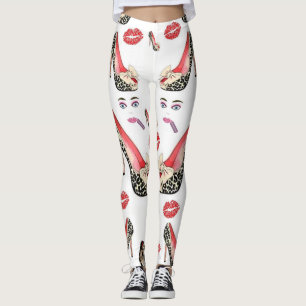 sapatos de leggings