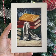Sapatos Prateados do Mágico de Oz Impressão Giclee