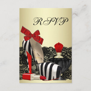 Sapatos Vermelhos de Zebra de Salto Alto RSVP de F