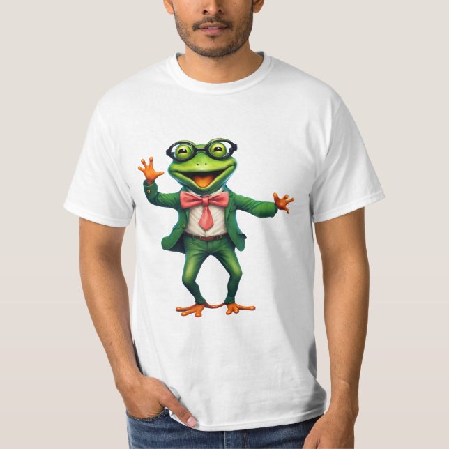 Sapo 18 professor, educador, IA gerou T-Shirt (Frente)