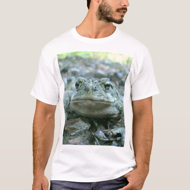 Sapo anfíbio com sapo masculino Fotografia T-shirt (Frente)