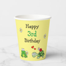 Sapo bonito, Copa de Papel Amarelo de Aniversário