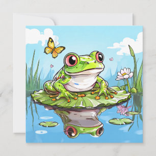 Sapo bonito em uma taça de calça