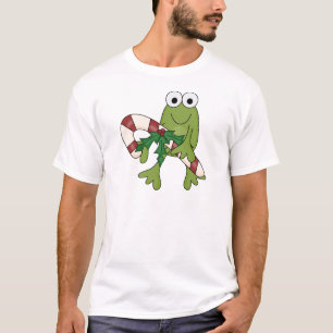 Sapo com Camisetas e presentes de canas doces