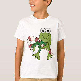 Sapo com Camisetas e presentes de canas doces