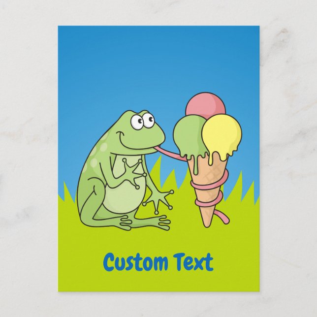 Sapo com cartão postal Icecream (Frente)
