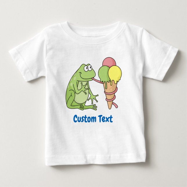 Sapo com Icecream Baby T-Shirt (Frente)