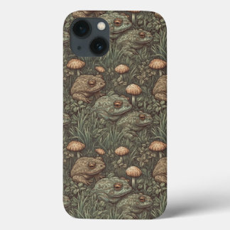 Sapo Cottagecore e caixa iPhone / iPad do Mushroom