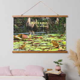 Sapo de decoração divertida com Lily Pad de Boas-v