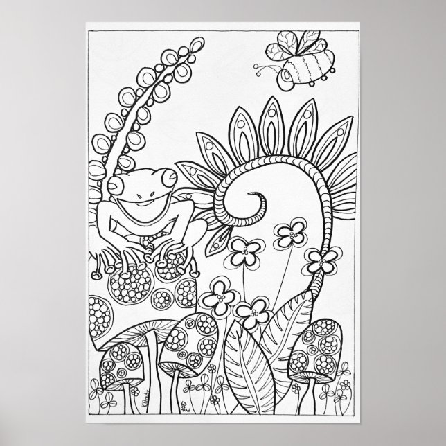 sapo de poster de cor 13x19 (Frente)