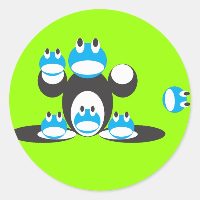 Sapo do grupo - adesivo (Frente)