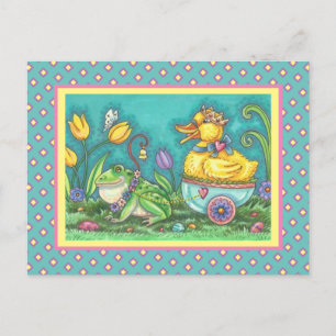 SAPO E ROYAL DUCKLING. CARTÃO POSTAL DE PÁSCOA W
