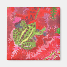 Sapo em íman vermelho