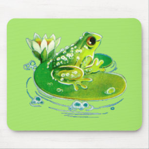 Sapo em uma lagoa Mousepad