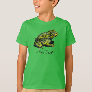 Sapo, eu amo sapos! Camiseta