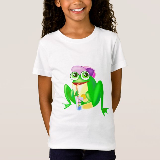 Sapo Feliz, Camiseta Engraçada (Frente)