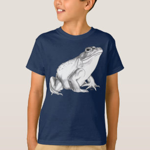 Sapo legal do t-shirt da arte da rã-gigante do