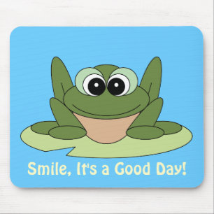 Sapo Mousepad do bom dia do sorriso