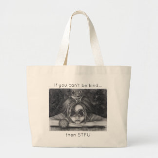 Sapo Princesa Tote Bag STFU Seja gentil com bolsa
