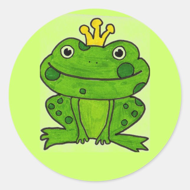 Sapo príncipe adesivo (Frente)