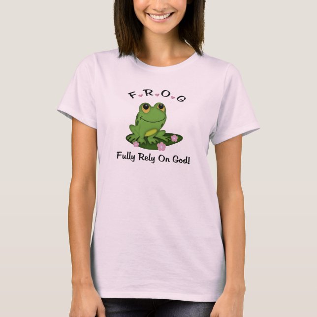 Sapo totalmente confiável na camisa de Deus (Frente)