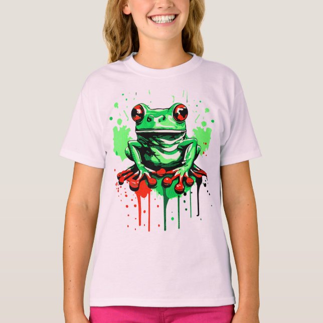 Sapo tropical - Sapo príncipe Girls T-Shirt (Frente)