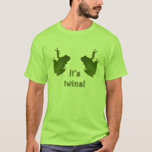 Sapo verde é gêmeos! T-Shirt New Baby