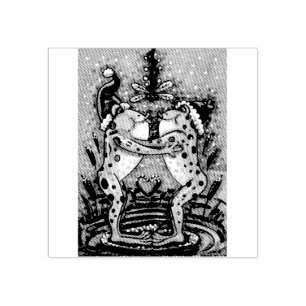 Sapos DE BEIJÃO, CARIMBO DE BORRACHA DE NATAL