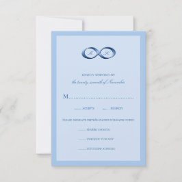 Sapphire Blue Infinity Hand Clasp Weding RSVP