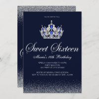 Sapphire Doce 16 Convites de Aniversário