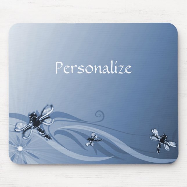 Sapphire Dragonflies Mousepad (Frente)