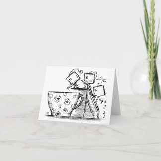 Saquinhos de chá -- Cartão de nota