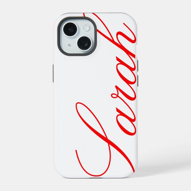 Sarah - bela capa de iPhone com nome personalizado (Verso)