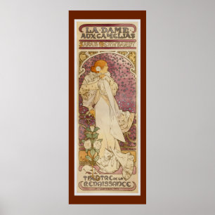 Sarah Bernhardt - perto: Poster de Alfons Mucha
